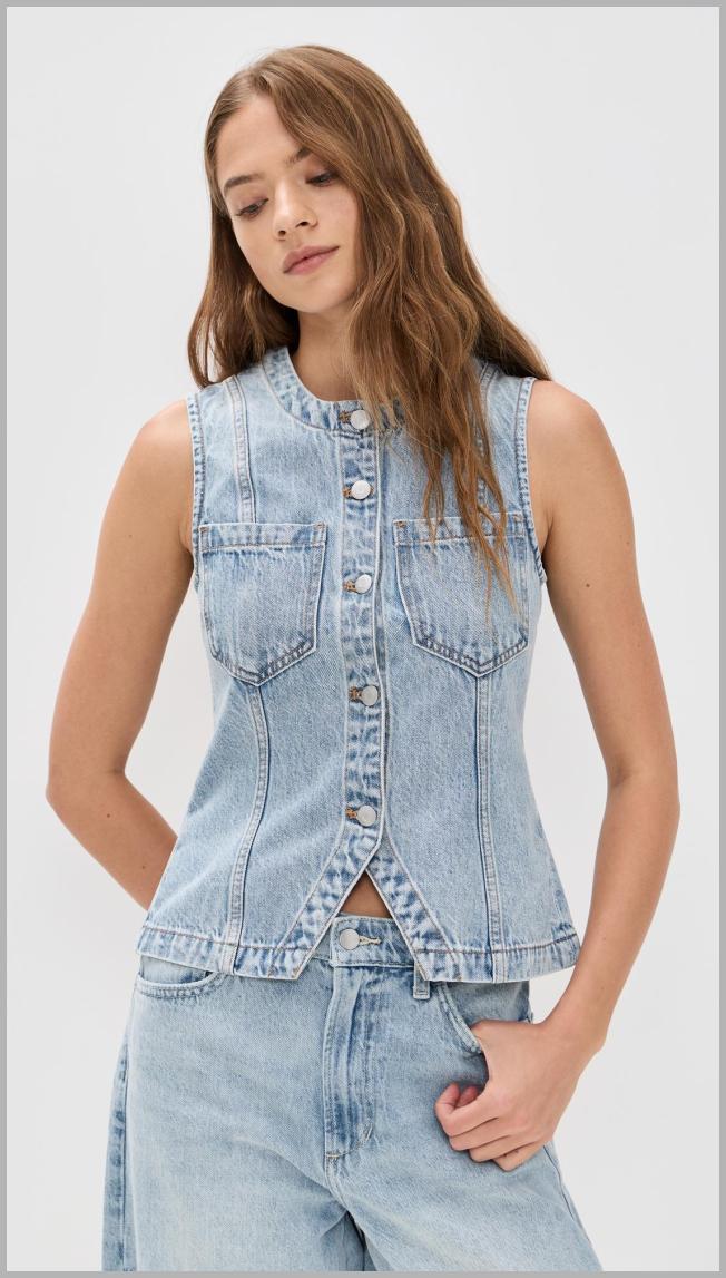 Pistola Denim Gia Vest - Gaze - [M] Price Integrity Rank ( 0 )